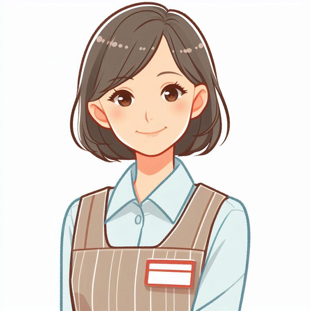 女性ヘルパーさんのイラスト